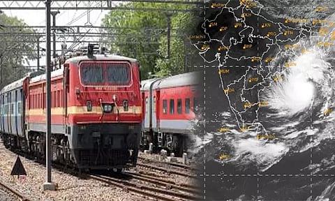 டானா புயல் எதிரொலி: 150க்கும் மேற்பட்ட ரெயில்கள் ரத்து