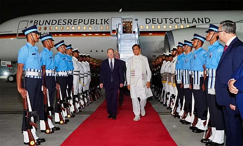 ஜெர்மனி அதிபர் இந்தியா வருகை