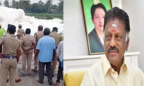 தென்பெண்ணை ஆற்றில் நச்சு நுரை: தடுத்து நிறுத்த நடவடிக்கை தேவை - ஓ.பன்னீர்செல்வம் வலியுறுத்தல்