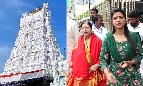 திருப்பதியில் நடிகை ஐஸ்வர்யா ராஜேஷ் சாமி தரிசனம்