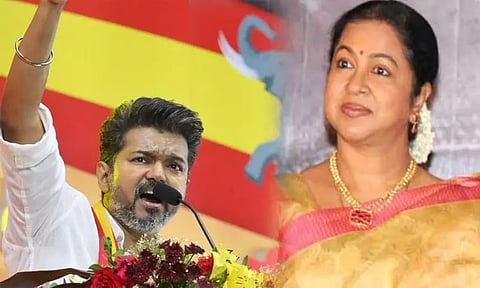 மாநாட்டில் விஜய் ஆக்ரோஷமாக பேசியது ஆச்சரியங்களை தந்திருக்கிறது - நடிகை ராதிகா