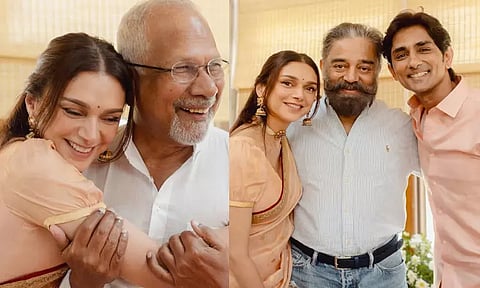 கமல், மணிரத்னத்துடன் தீபாவளி கொண்டாடிய சித்தார்த்- அதிதி ராவ் தம்பதி