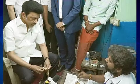 தங்க நகை பட்டறையில் முதல்-அமைச்சர் மு.க.ஸ்டாலின் ஆய்வு