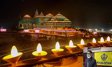 அயோத்தி ராமர் கோவில் மீது தாக்குதல் நடத்தப்படும்: காலிஸ்தான் பயங்கரவாதி மிரட்டல்