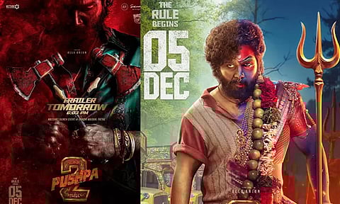 நாளை வெளியாகும் 'புஷ்பா 2' டிரெய்லர்... அல்லு அர்ஜுன் வெளியிட்ட போஸ்டர் வைரல்