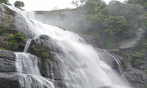 தொடர் மழையால் வெள்ளப்பெருக்கு: குற்றாலம் மெயின் அருவியில் குளிக்க தடை