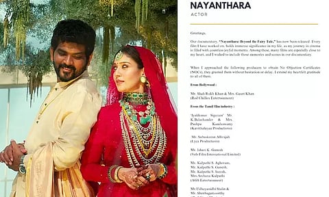 ஆவணப்படத்திற்கு தடையில்லா சான்று வழங்கியவர்களுக்கு நன்றி - நடிகை நயன்தாரா