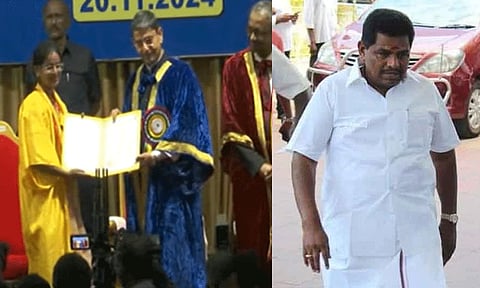 கவர்னர் பங்கேற்ற பட்டமளிப்பு விழாவை புறக்கணித்த அமைச்சர் அனிதா ராதாகிருஷ்ணன்