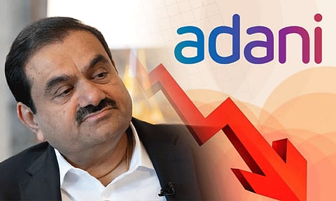 முறைகேடு புகார் எதிரொலி: கடும் சரிவை சந்தித்து வரும் அதானி பங்குகள்