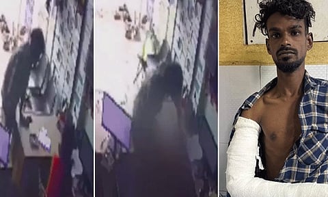 காதலிக்க மறுத்த இளம்பெண்ணை கொடூரமாக தாக்கிய இளைஞர் கைது