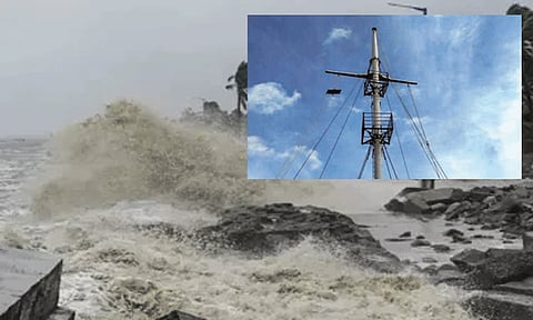 கனமழை எச்சரிக்கை: 9 துறைமுகங்களில் 1-ம் எண் புயல் எச்சரிக்கை கூண்டு ஏற்றம்