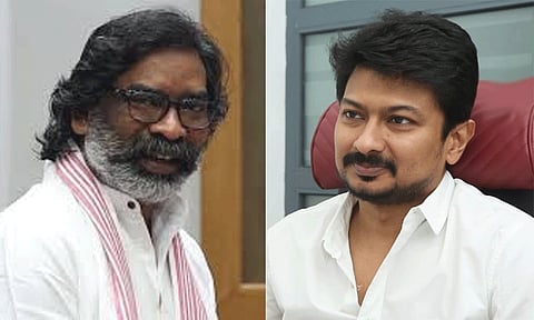 ஜார்க்கண்ட் முதல்-மந்திரி ஹேமந்த்சோரன் பதவியேற்பு விழாவில் துணை முதல்-அமைச்சர் உதயநிதி பங்கேற்பு