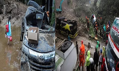 இந்தோனேசியாவில் மழையால் ஏற்பட்ட நிலச்சரிவில் 7 பேர் பலி