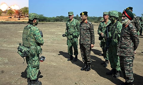 இந்தியா-சிங்கப்பூர் கூட்டு ராணுவ பயிற்சி நிறைவு