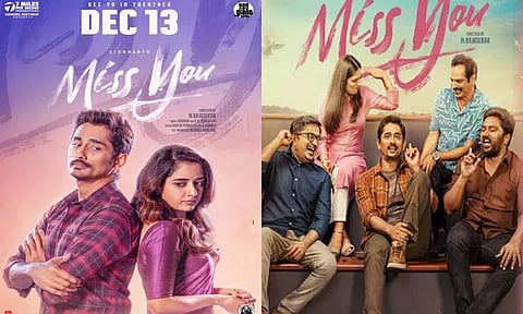 சித்தார்த் நடித்த 'மிஸ் யூ' படத்தின் புதிய ரிலீஸ் தேதி அறிவிப்பு