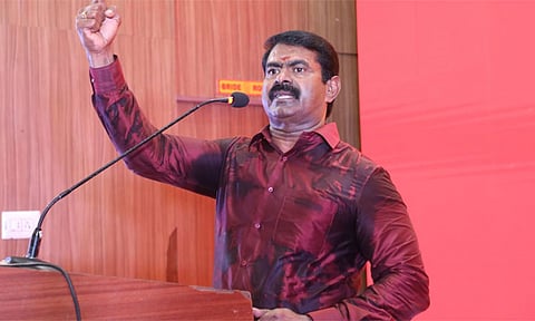 சங்கி என்றால் நண்பன்... திராவிடன் என்றால் திருடன் - சீமான் ஆவேச பேச்சு