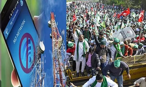 விவசாயிகள் பேரணி: அரியானாவின் 11 கிராமத்தில் இணைய சேவை நிறுத்தம்