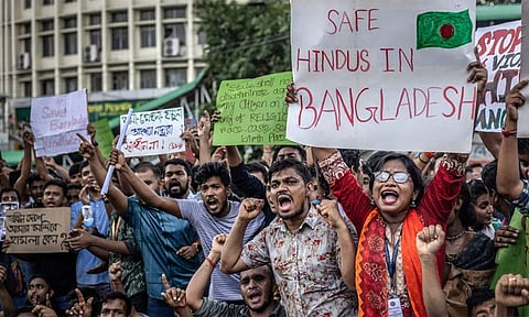 வங்காளதேசத்தில் இந்துக்கள்- பிற சிறுபான்மையினர் எதிர்கொள்ளும் வன்முறைகள்.. மத்திய அரசு வெளியிட்ட புள்ளி விவரம்