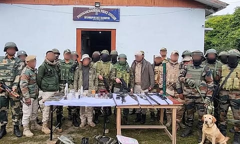 மணிப்பூரில் பயங்கர ஆயுதங்கள் பறிமுதல்