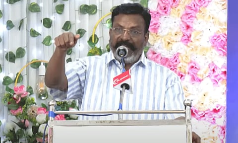 'திராவிட இயக்கங்கள் பலவீனமாகக் கூடாது என்று நாங்கள் ஏன் நினைக்கிறோம்..?' - திருமாவளவன் பேச்சு