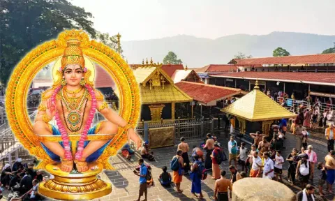 சபரிமலை அய்யப்பன் கோவிலில் இன்று மண்டல பூஜை