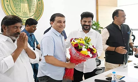 தெலுங்கானா முதல்-மந்திரியுடன் தெலுங்கு திரையுலகினர் சந்திப்பு!