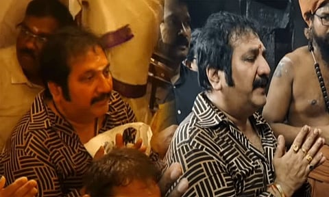 திருநள்ளாறு கோவிலில் பக்தி பாடல் பாடி பாடகர் மனோ வழிபாடு