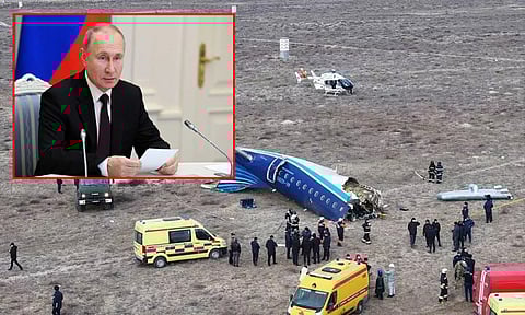 அஜர்பைஜான் விமான விபத்து: மன்னிப்பு கேட்டார் ரஷிய அதிபர் புதின்