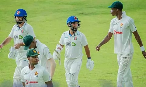 ஜிம்பாப்வே- ஆப்கானிஸ்தான் முதல் டெஸ்ட் போட்டி டிரா