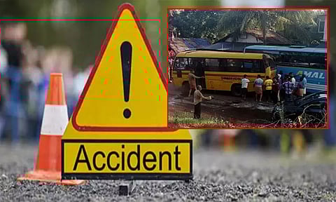 கேரளா: பஸ் விபத்தில் சிக்கி மாணவி பலி; 15 பேர் காயம்