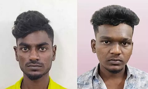 காதலிக்க மறுத்த இளம்பெண் மீது பெட்ரோல் ஊற்றி கொலை மிரட்டல்; இருவர் கைது