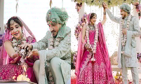 நடிகை சாக்ஷி அகர்வால் திருமணம்