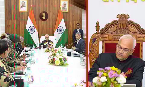 மணிப்பூர் வன்முறை; பாதுகாப்பு சூழல் பற்றி மாநில உயரதிகாரிகளுடன் கவர்னர் ஆலோசனை