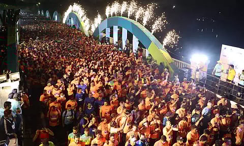 சென்னையில் மாரத்தான் போட்டி: 25 ஆயிரத்துக்கும் மேற்பட்டோர் பங்கேற்பு