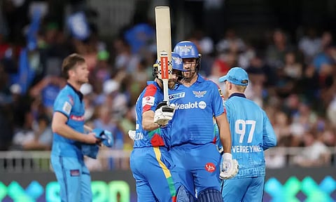 எஸ்.ஏ.20 ஓவர் லீக்: பிரிட்டோரியா கேபிடல்ஸை வீழ்த்தி திரில் வெற்றி பெற்ற டர்பன் அணி