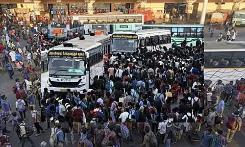 பொங்கல் தொடர் விடுமுறை: சிறப்பு பஸ்களில் 3 நாட்களில் 6.40 லட்சம் பேர் பயணம்
