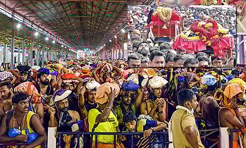 நாளை மகரவிளக்கு பூஜை: பந்தளத்தில் இருந்து சபரிமலை புறப்பட்ட திருவாபரண ஊர்வலம்