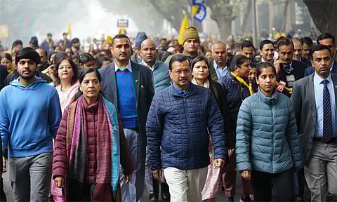 டெல்லி சட்டசபை தேர்தல்: அரவிந்த் கெஜ்ரிவால் வேட்புமனு தாக்கல்