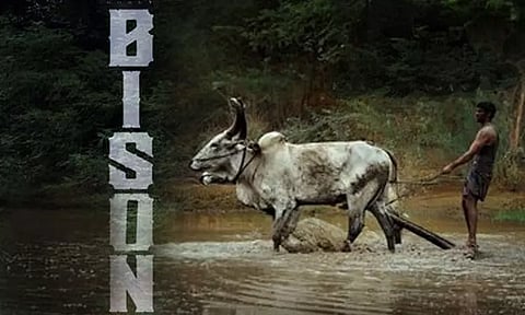 வைரலாகும் மாரி செல்வராஜின் 'பைசன்' பட வாழ்த்து போஸ்டர்