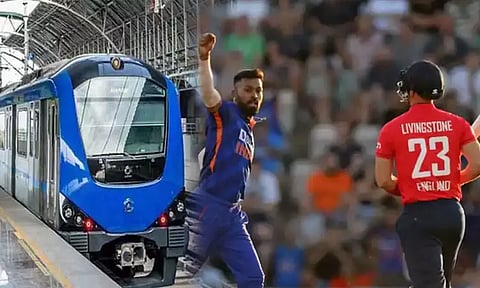 சேப்பாக்கத்தில் நடக்கும் டி20 போட்டியை காண வரும் ரசிகர்களுக்கு மெட்ரோவில் இலவசம்