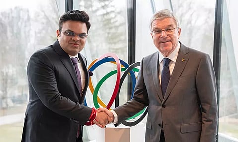 சர்வதேச ஒலிம்பிக் கமிட்டி தலைவரை சந்தித்த ஜெய் ஷா