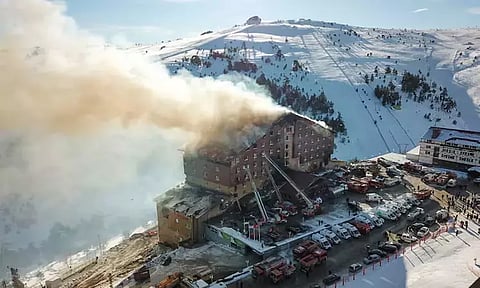 துருக்கி ஓட்டல் தீ விபத்து: பலி எண்ணிக்கை 76 ஆக உயர்வு