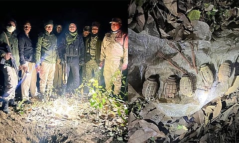 அசாம்: பாதுகாப்புப்படையினர் நடத்திய சோதனையில் வெடிபொருட்கள் பறிமுதல்