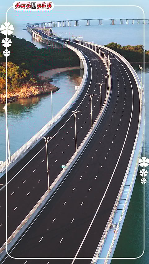 கடலில் கட்டப்பட்டுள்ள மிக நீளமான பாலம் எங்கு உள்ளது தெரியுமா?