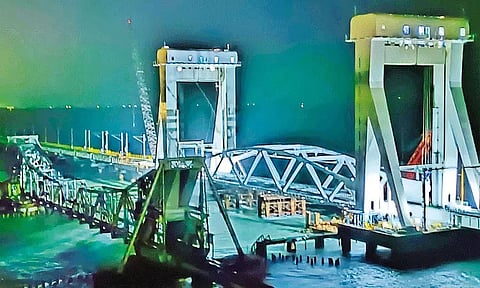 தைப்பூசம் அன்று பாம்பன் புதிய ரெயில் பாலம் திறப்பு?