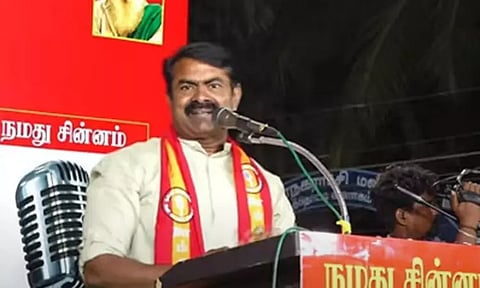 ஈரோட்டில் சீமான் மீது 3 பிரிவுகளின் கீழ் வழக்குப்பதிவு