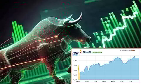 பங்குச்சந்தைகளில் தொடர்ந்து ஏற்றம்.. சென்செக்ஸ் 740 புள்ளிகள் உயர்வு