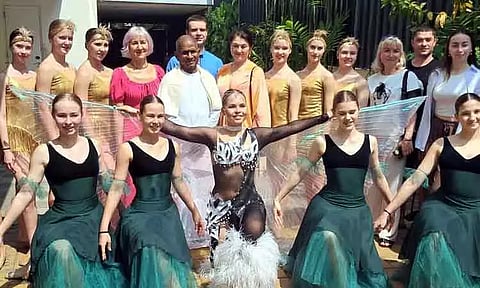 பூவே.. செம்பூவே.. இளையராஜாவின் ஸ்டூடியோவில் நடனமாடிய ரஷிய நடன கலைஞர்கள்