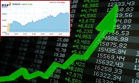 சரிவில் இருந்து மீண்ட இந்திய பங்குச்சந்தைகள்.. சென்செக்ஸ் 1,397 புள்ளிகள் உயர்வு