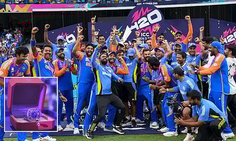 டி20 உலகக்கோப்பையை வென்ற இந்திய அணியினருக்கு வைர மோதிரம் பரிசளித்த பி.சி.சி.ஐ.